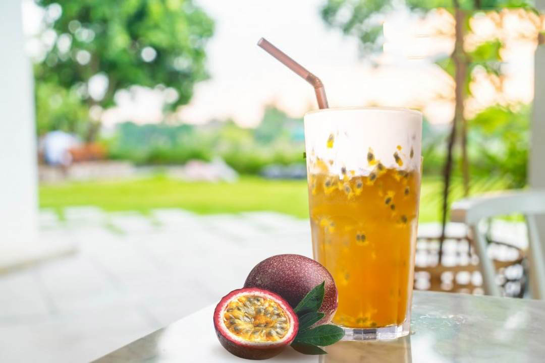 Thành phẩm trà chanh dây Macchiato