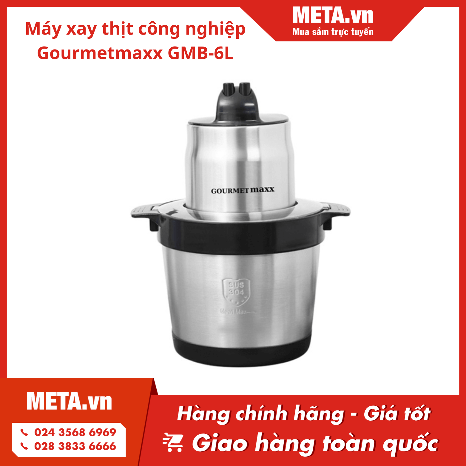 Máy xay thịt Gourmetmaxx GMB (6 lít)