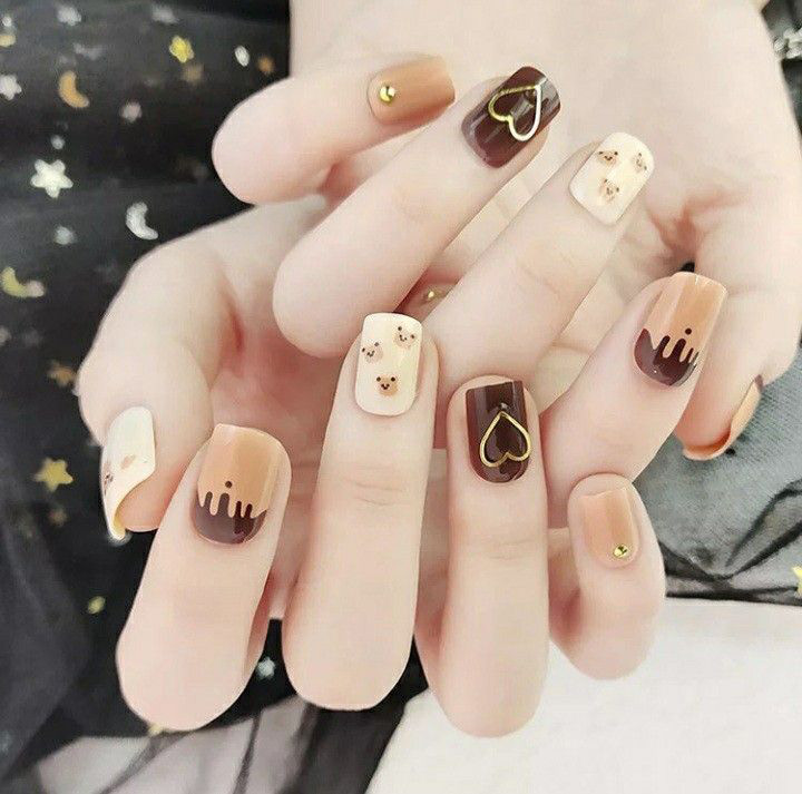 Mẫu nail vuông đẹp
