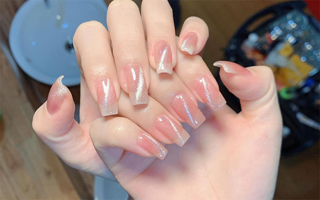 Mẫu nail vuông đẹp