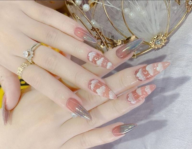 Mẫu nail xinh móng vuông