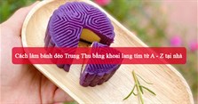 Cách làm bánh dẻo Trung Thu bằng khoai lang tím từ A - Z tại nhà