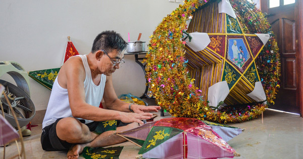 Hình ảnh làm lồng đèn ông sao truyền thống