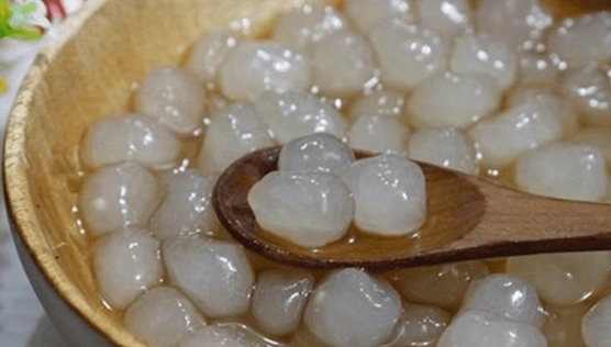 Thực hiện các bước nấu trân châu 1 lần nữa để trân châu có màu trắng trong