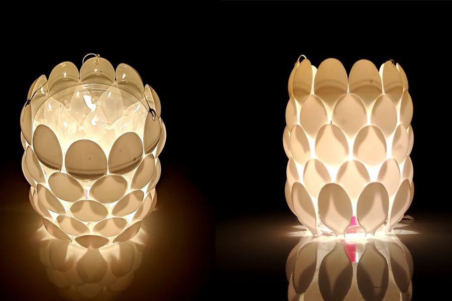 Mẫu đèn Trung Thu làm từ chai nhựa đẹp