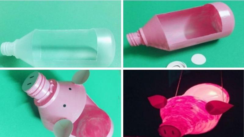 Cách làm lồng đèn từ chai nhựa