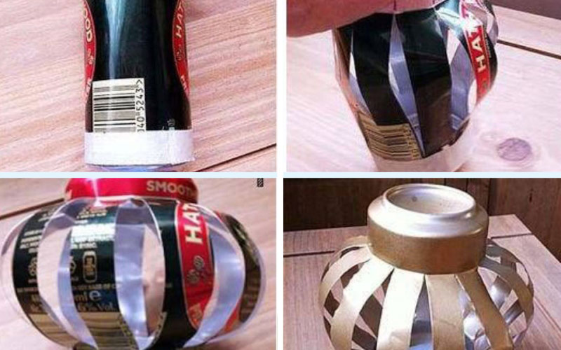 Cách làm đèn Trung Thu bằng vỏ bia