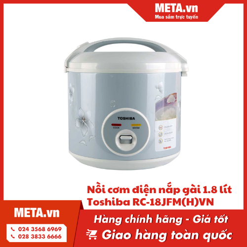 Nồi cơm điện nắp gài 1.8 lít Toshiba RC-18JFM(H)VN