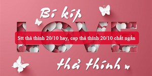 Stt thả thính 20/10 hay, cap thả thính 20/10 chất ngắn