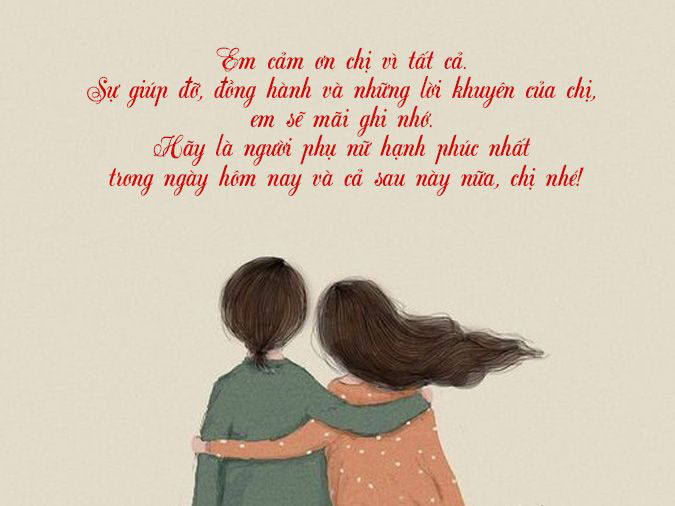 Lời chúc 20/10 cho chị chồng