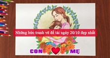 Những bức tranh vẽ đề tài ngày 20/10 đẹp nhất