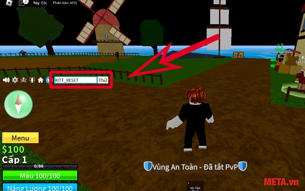 Nhập mã code mà chúng tôi chia sẻ ở trên vào.