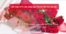 Mẫu thiệp 20/10 chúc mừng ngày Phụ nữ Việt Nam đẹp nhất
