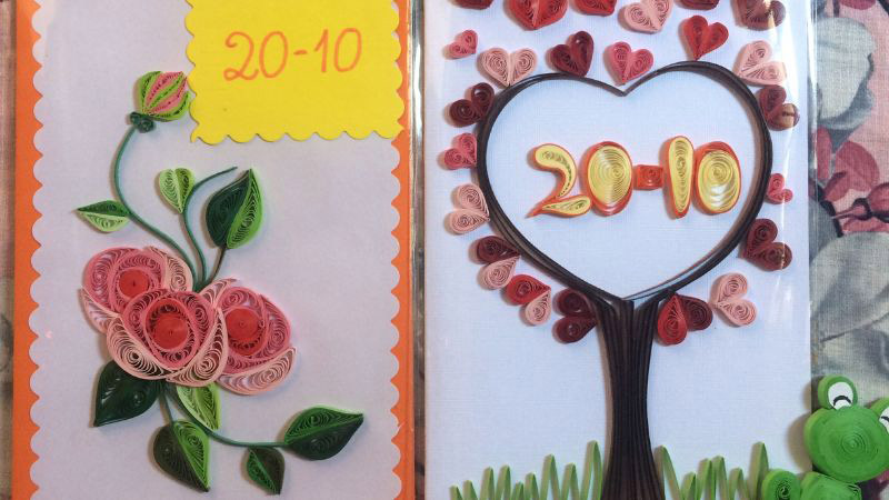 Mẫu thiệp 20/10 handmade đẹp