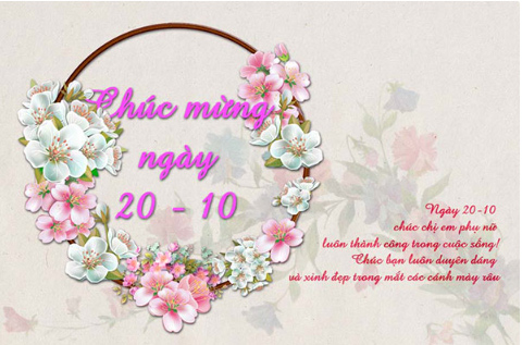 Hình ảnh chúc 20/10