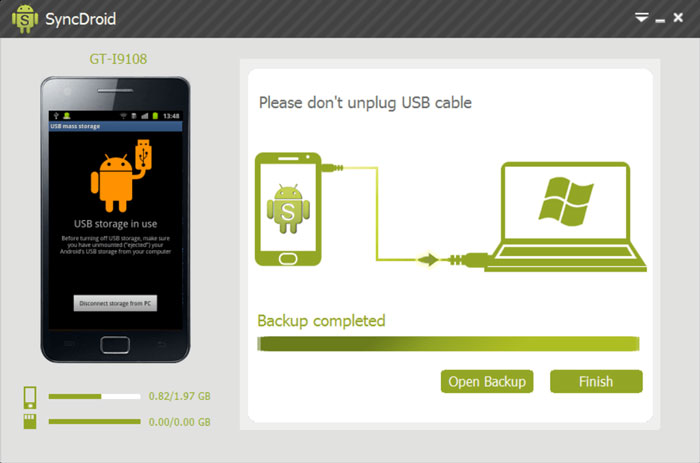Phần mềm kết nối điện thoại với PC - SyncDroid