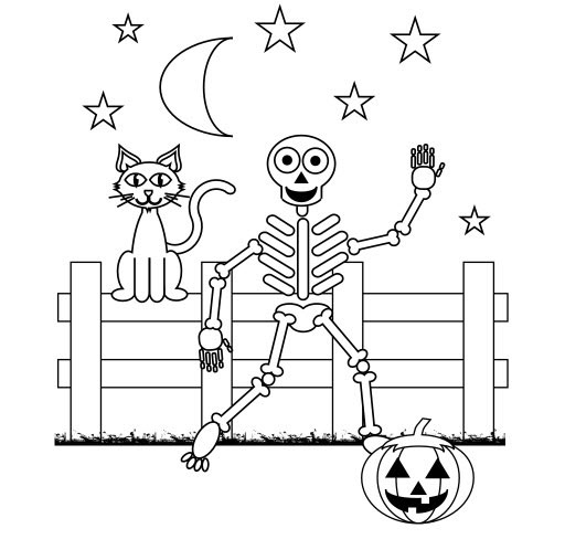 Tranh tô màu Halloween, hình Halloween tô màu cho bé đẹp nhất