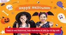 Tranh tô màu Halloween, hình Halloween tô màu cho bé đẹp nhất