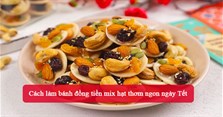 Cách làm bánh đồng tiền mix hạt thơm ngon ngày Tết