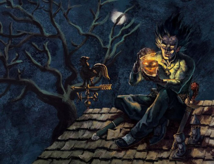 Tranh vẽ Halloween 3D đẹp