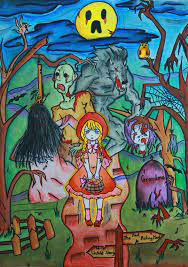 Vẽ tranh đề tài lễ hội Halloween 2023