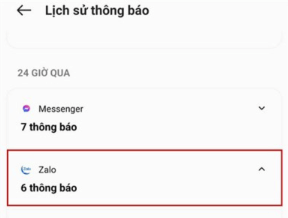 Nhấn vào Zalo để xem tin nhắn đã thu hồi trên Zalo trên Vivo
