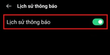 Bật trạng thái cho Lịch sử thông báo để xem tin nhắn đã thu hồi trên Messenger