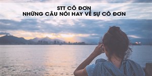 Stt cô đơn ngắn, những câu nói hay về sự cô đơn