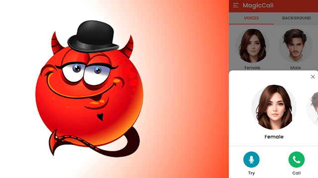 Phần mềm Magic Call App thay đổi giọng nói khi gọi điện thoại