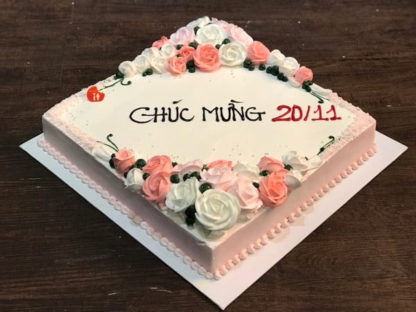 Mẫu bánh kem ngày 20/11