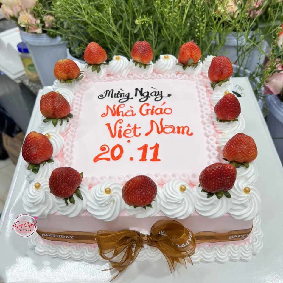 Bánh kem mừng ngày Nhà Giáo Việt Nam