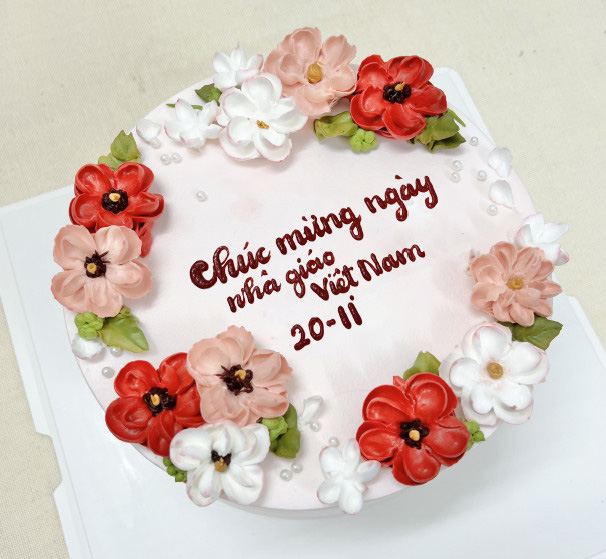 Mẫu bánh kem mừng ngày Nhà Giáo Việt Nam