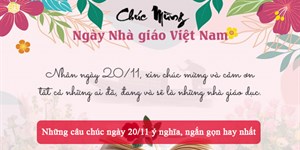 Những câu chúc ngày 20/11 ý nghĩa, ngắn gọn hay nhất