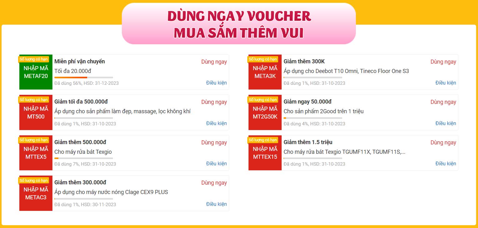 Voucher ngày 11.11 tại 