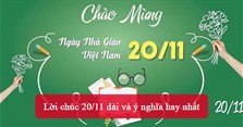 Lời chúc 20/11 dài và ý nghĩa hay nhất