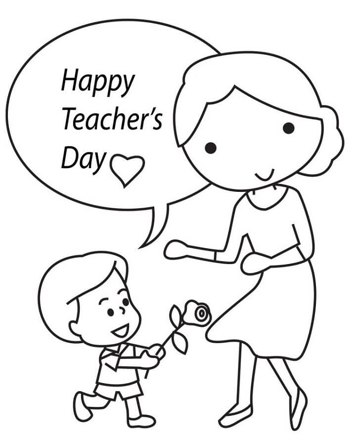 Tranh tô màu 20/11 đẹp mừng ngày Nhà giáo Việt Nam