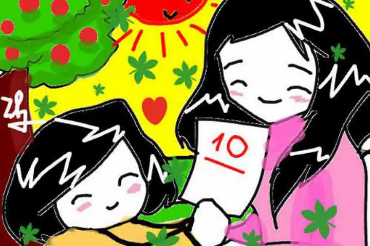 Tranh tri ân thầy cô