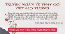 Truyện ngắn 20-11 về thầy cô hay, ý nghĩa đăng báo tường