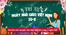 Bài phát biểu của giáo viên nhân ngày 20/11 hay, ý nghĩa nhất
