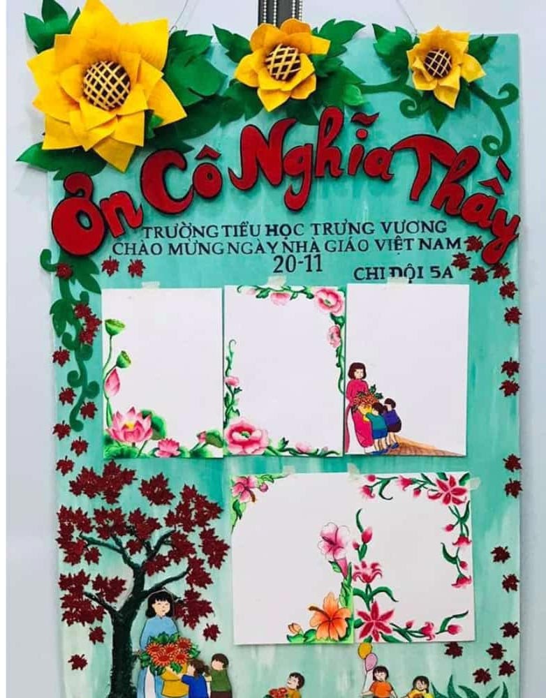 Cách làm báo tường 20-11 đẹp và độc đáo giật giải