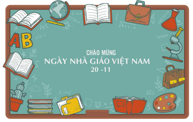Background ngày Nhà giáo Việt Nam