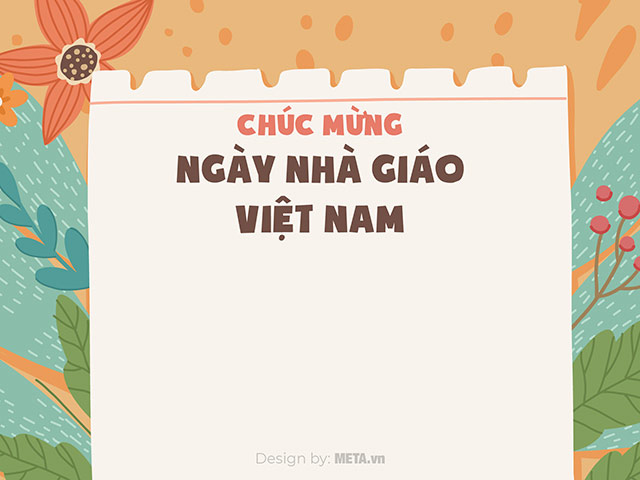Mẫu thiệp chúc mừng 20 tháng 11 điện tử