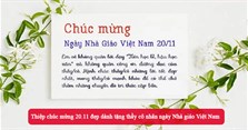 Thiệp chúc mừng 20.11 đẹp dành tặng thầy cô nhân ngày Nhà giáo Việt Nam