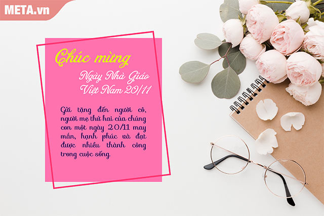 Mẫu thiệp chúc mừng 20 tháng 11 điện tử