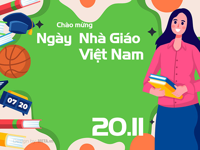 Mẫu thiệp chúc mừng 20 tháng 11 điện tử