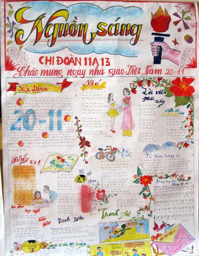Mẫu bích báo 20/11