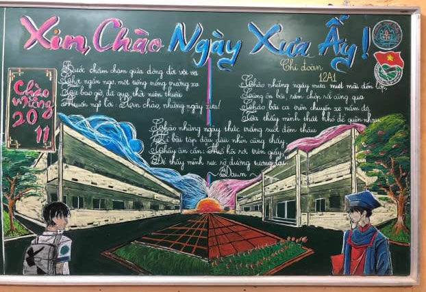 Hình trang trí bảng 20/11 đẹp, độc đáo tặng thầy cô