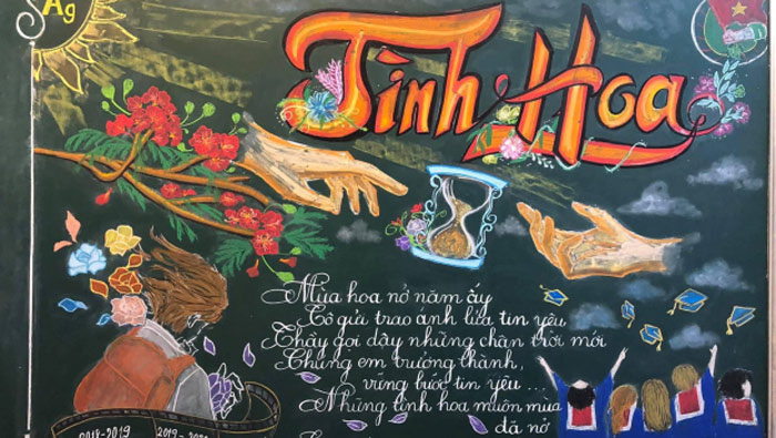 Hình trang trí bảng 20/11 đẹp, độc đáo tặng thầy cô