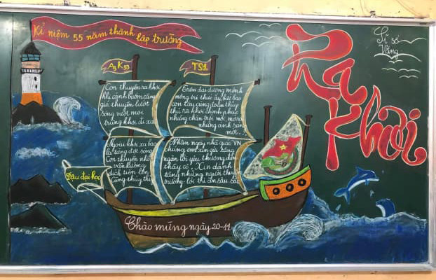 Hình trang trí bảng 20/11 đẹp, độc đáo tặng thầy cô