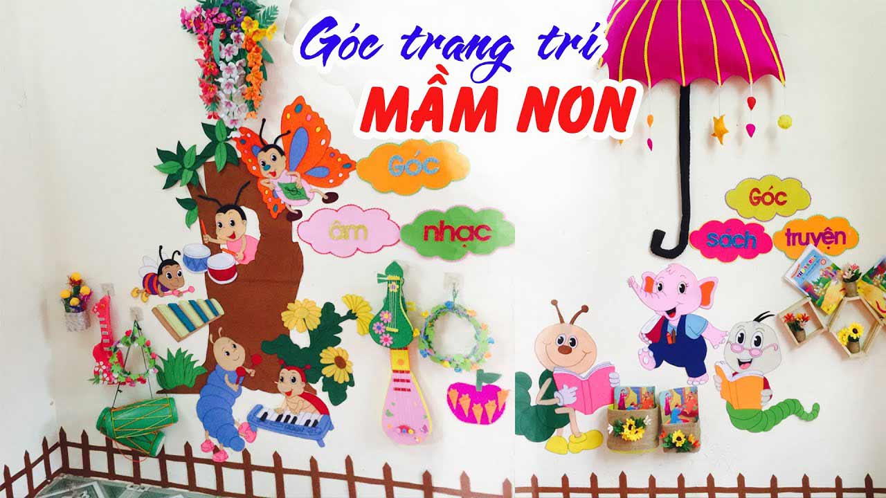 Bảng trang trí 20/11 lớp mầm non
